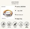 Trendy European & American Cold Style 18K Gold-Plated Titanium Steel Double Arc Ring
