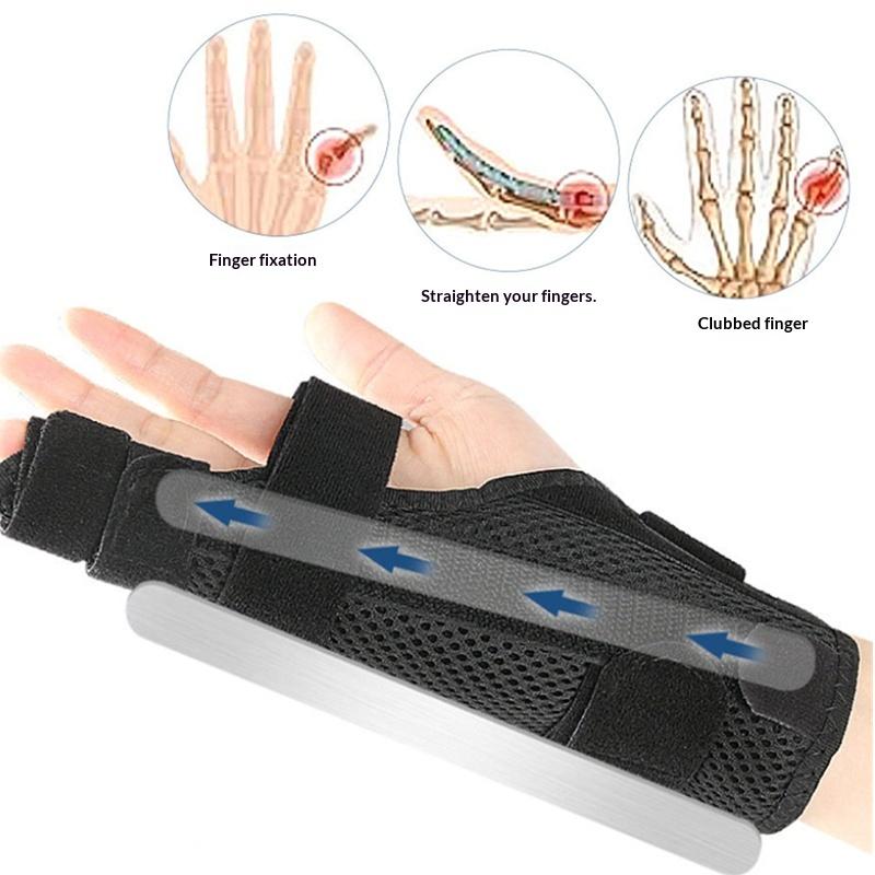 Adjustable Finger Corrector Splint Trigger Finger Splint Finger Guard Clicking Stiffness For Treat Pain Brace Support Protector 1 pcs