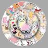 50 Adorable Cartoon Alpaca Stickers for Suitcases, Scooters, Refrigerators, and Notebooks
