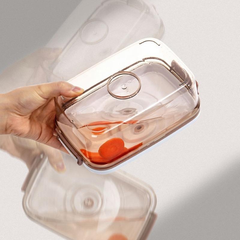 Food Vacuum Storage Box Sealed Kitchen Fresh-Keeping Box Large Capacity Food Transparent Storage Container with Vacuum Pump