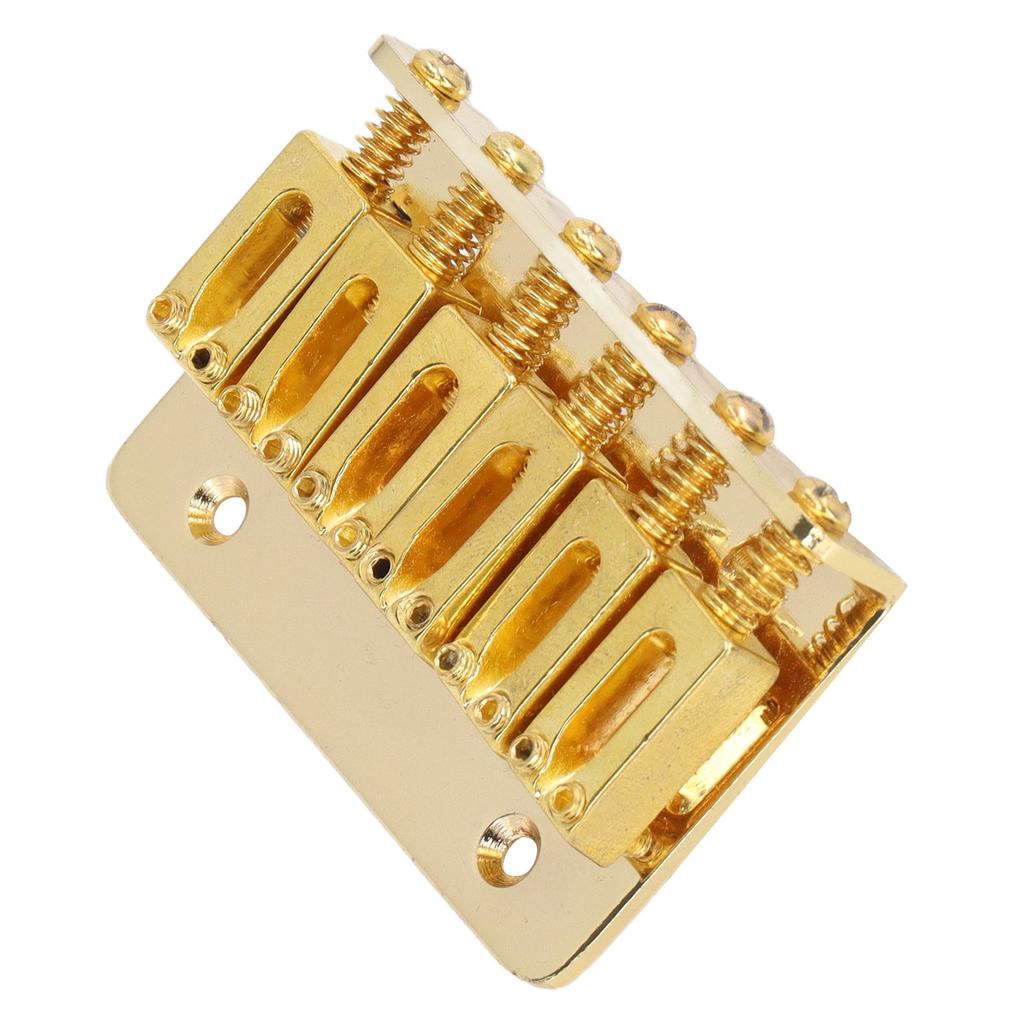 6 String Guitar Fixed Saddle Bridge Hardtail Top Loader Iron Electric Guitar Saddle Bridge
