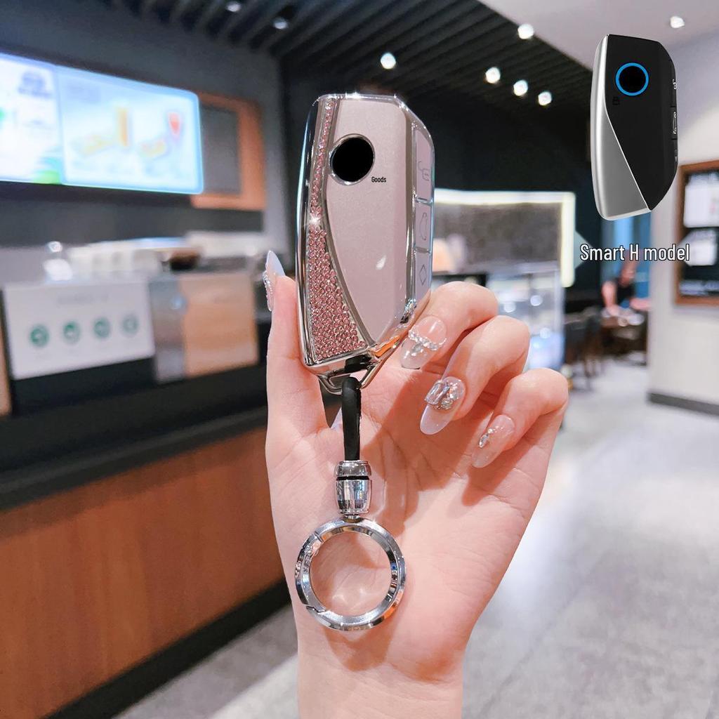 BMW Key Case for New X5L, 5/7 Series, X1, X7, X6, i5/i7/iX/XM with Lanyard