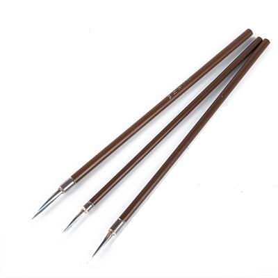 3Pcs Weasel Hair Hook Line Fine Paint Brush Calligraphy Brush Pen Art Stationary