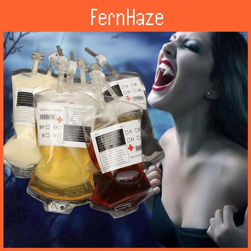 Transparent Reusable Blood Bags For Halloween Events And Creative Drink Container Ideas