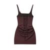 Damen French Style Quadratischer Ausschnitt Ärmellos Bodycon Taillenbetontes Midi-Kleid - Herbst/Winter Neuankunft