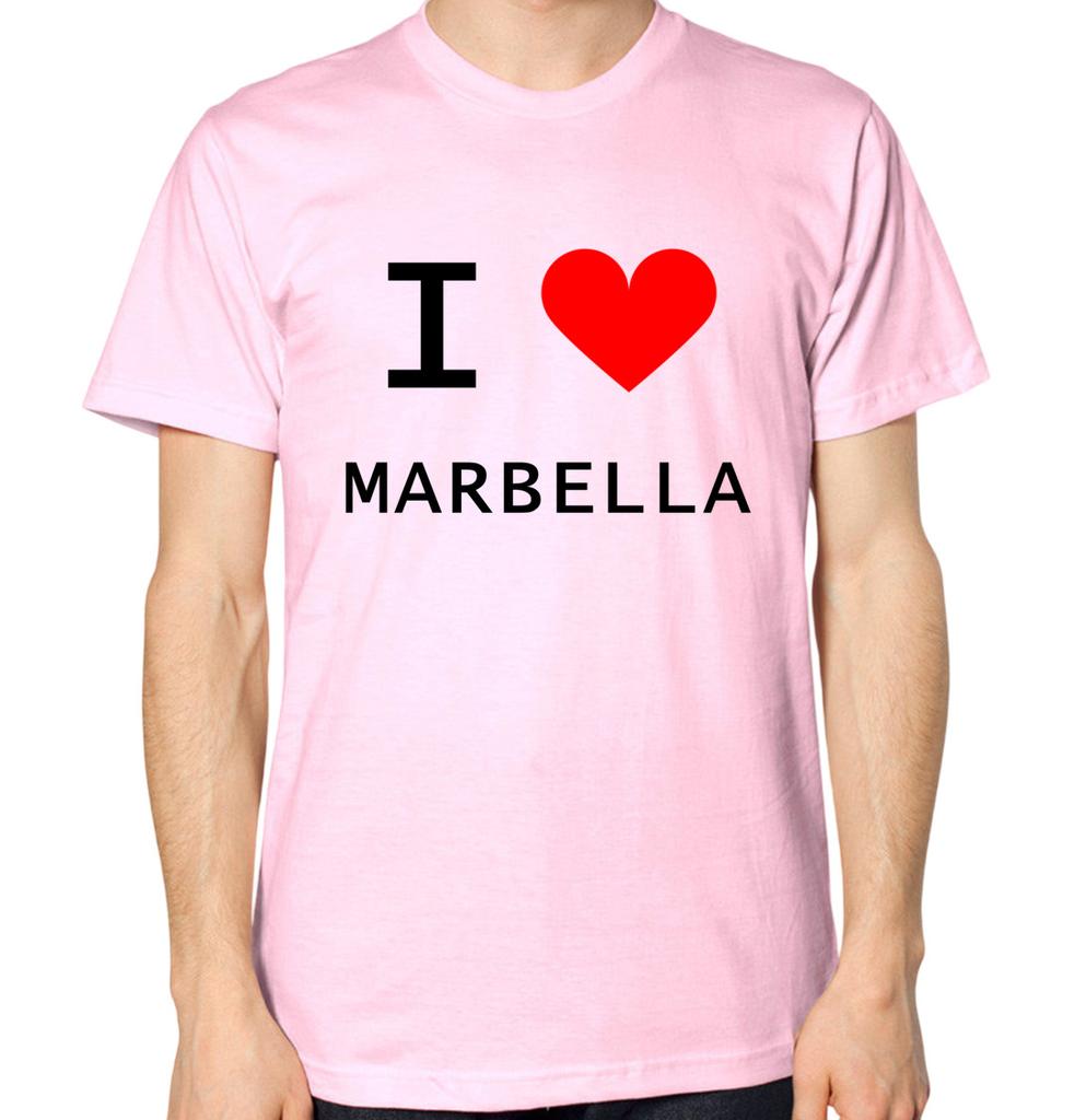 Maglietta I Love Marbella Spagna Vacanza Uomo Donna Top