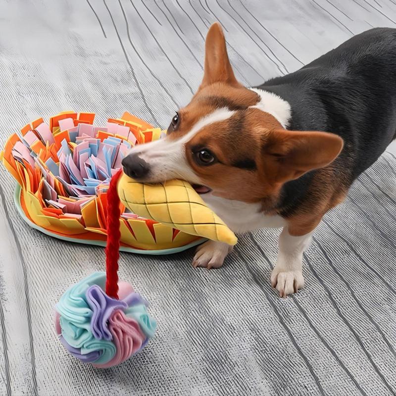 Dog Ice Cream Puzzle Toy Ice Cream Cone Shape Snuffle Toy For Dogs Funny Food Plush Toy Portable Pet Supplies For Small Medium