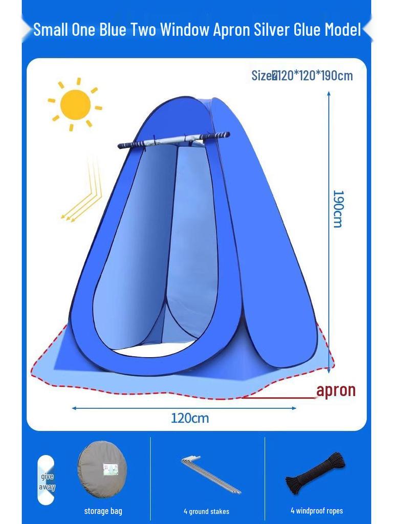 Portable Outdoor Electric Shower Set with Charging Shower Head and Tent