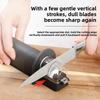 Kitchen Knife Sharpener With Dualsided Ceramic Stones For Home Use