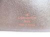 Authentic LOUIS VUITTON Damier Leather Brown Document Holders Agenda MM #6869 Refurbished