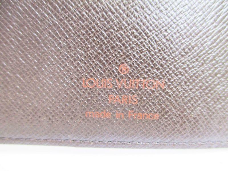 Authentic LOUIS VUITTON Damier Leather Brown Document Holders Agenda MM #6869 Refurbished