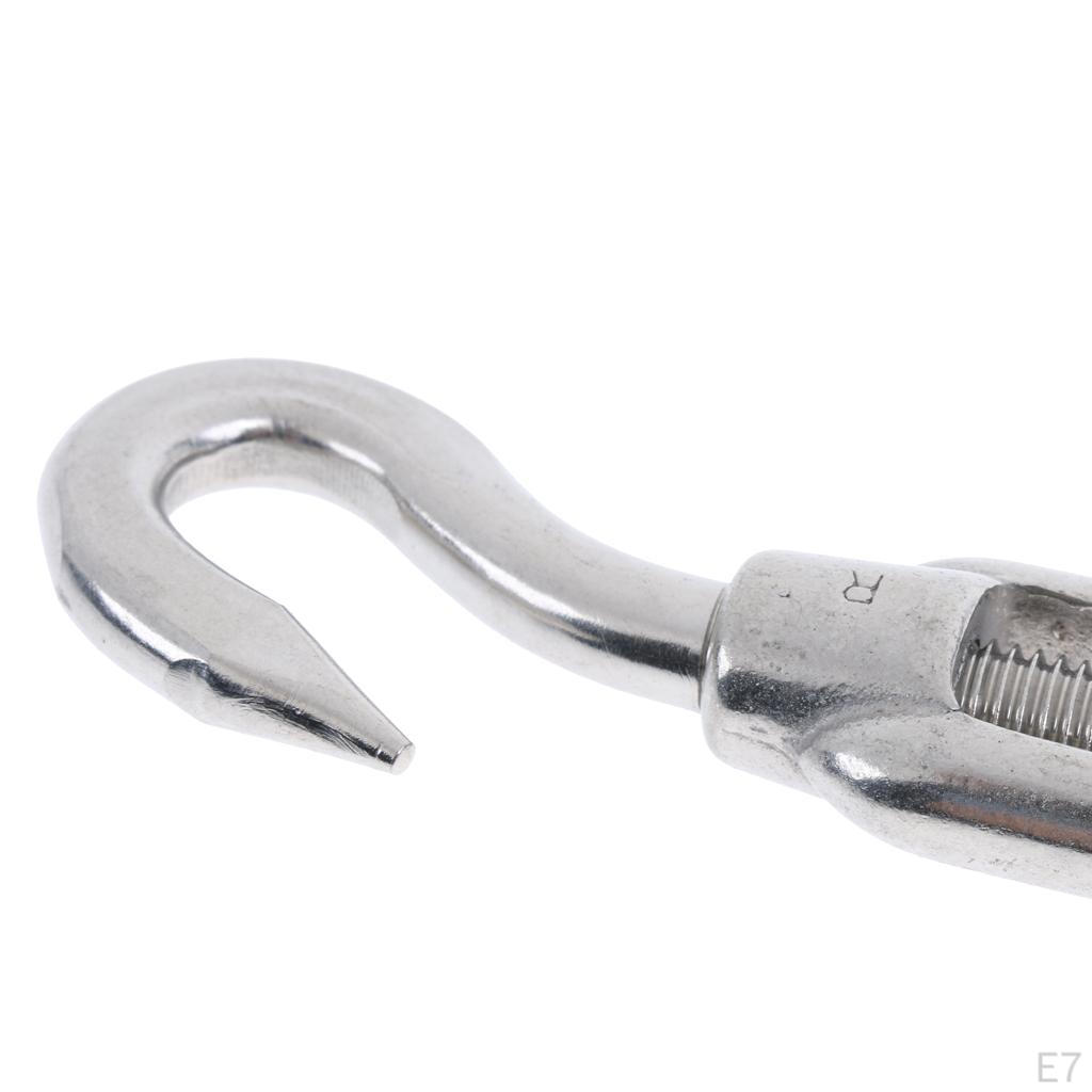 /M5/M6/M8 Stainless Steel 304 Hook & Turnbuckle, 4 Sizes Available