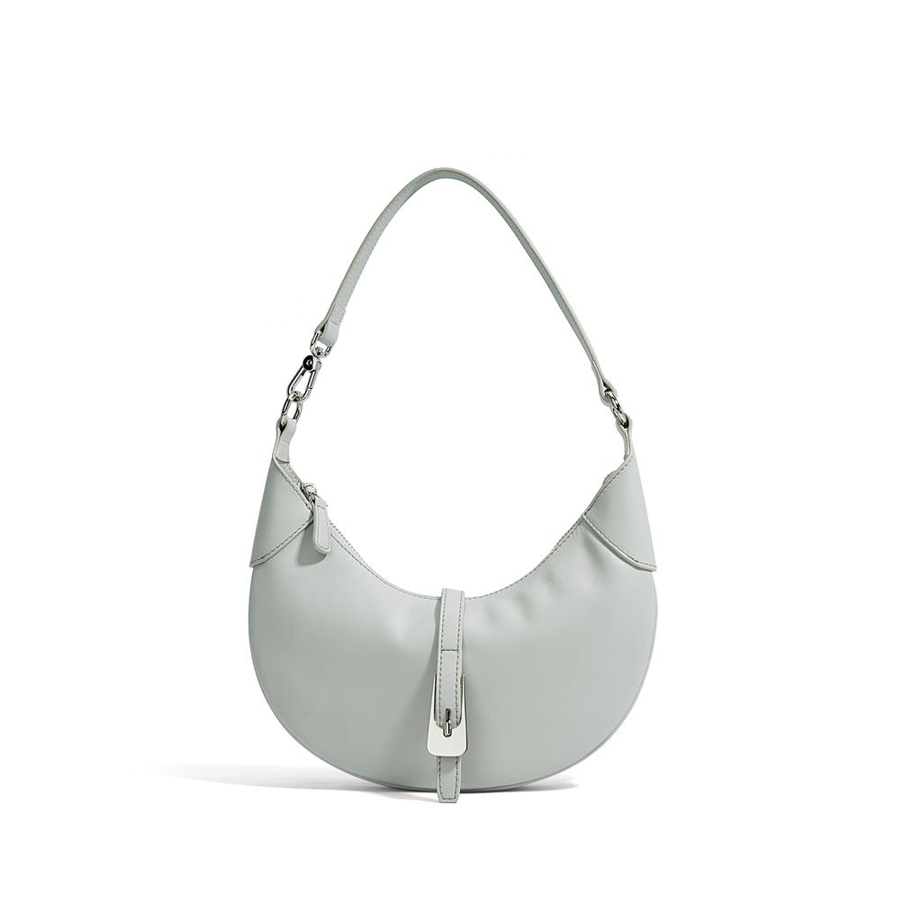New Underarm Shoulder Bag Leather Niche Design Crescent Bag Cowhide Advanced Simplicity Versatile Simplicity