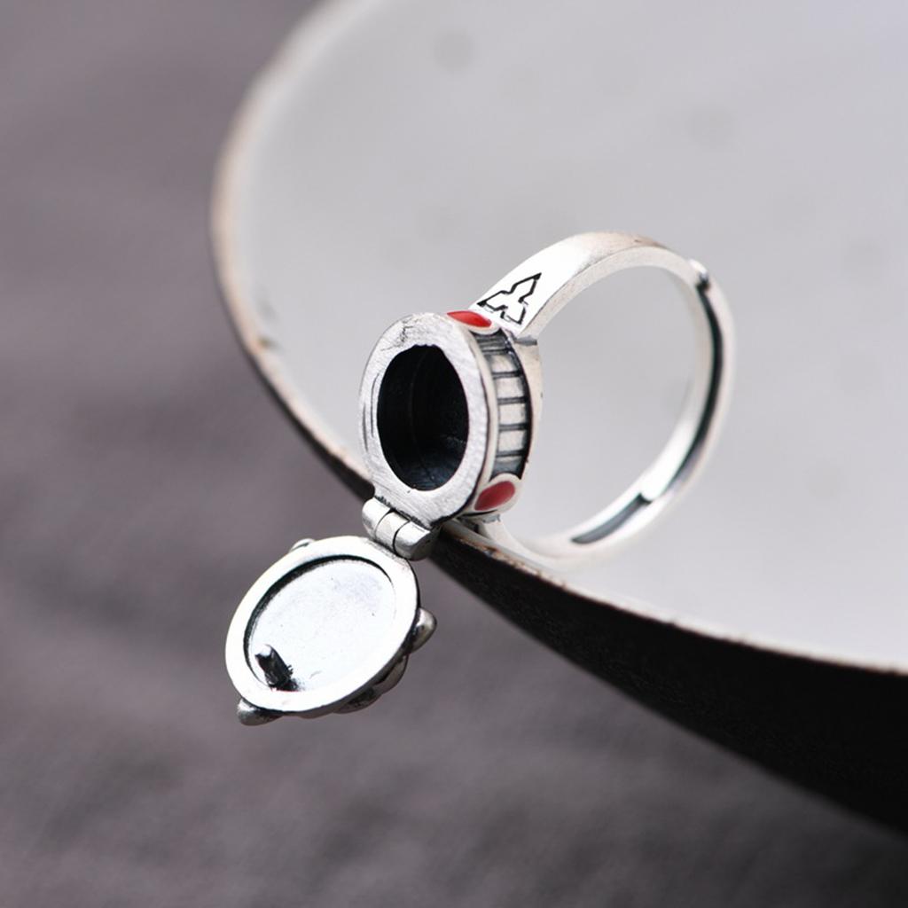 Exquisite Fashion Classic Ladies Vintage Antique Open Rose Box Open Ring Elegant Charm Finger Ornament Christmas Gift