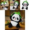 Cute Iron Head Bamboo-breaking Panda Plush Toy Animal Zoo Gift Stuffed Animal Birthday Present Panda Doll Characters)