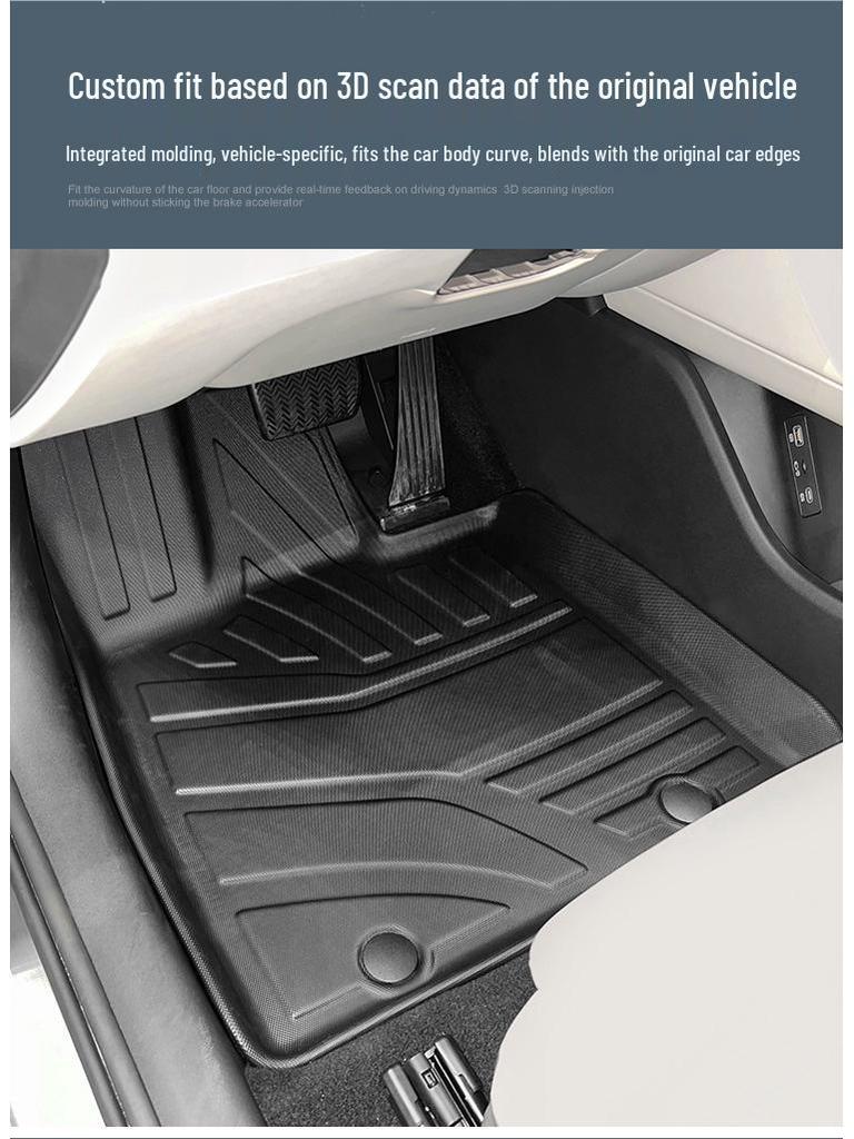 Eco-Friendly TPE Floor and Trunk Mats for 25 BYD Han L DM-i Models