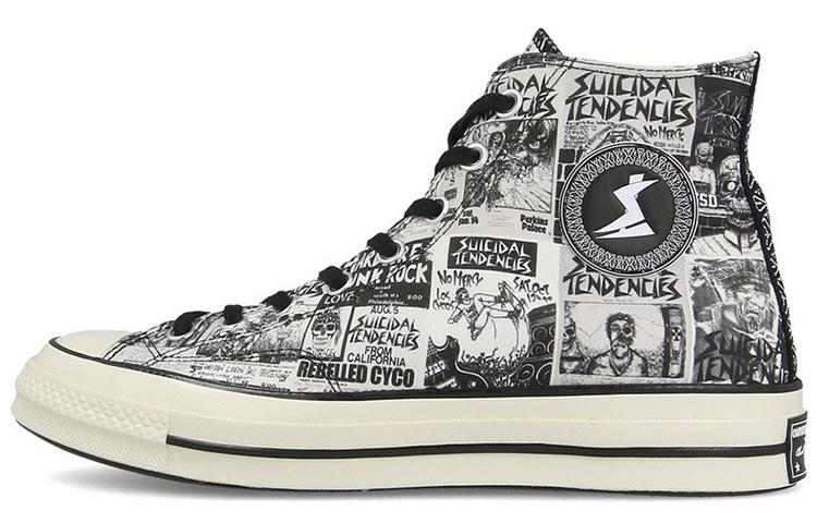 Chuck 70 Suicidal Tendencies x Chuck 70 Converse Hi 'White Black' 162880C 39