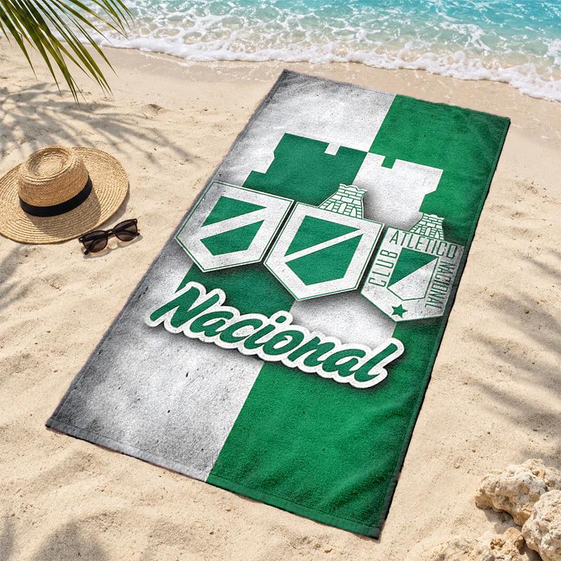 Atletico Nacional Microfiber Beach Towel Quick Dry Sand Free Lightweight Beach Towels for Travel Swimming Camping