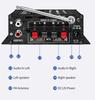 HY 302 12V Digital Amplifier For Home Car Auditory With USB TF Playing BT5.0 FM Radio