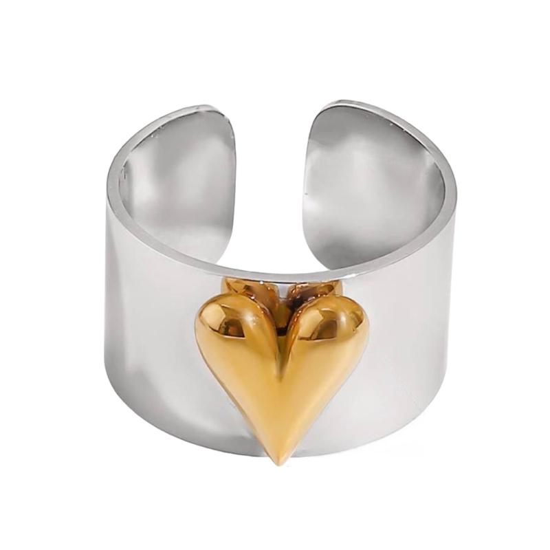 

Stylish Multicolor Heart Shape Adjustable Rings Comfortable Lightweight Designs Rings Ideal For Couples And Friend