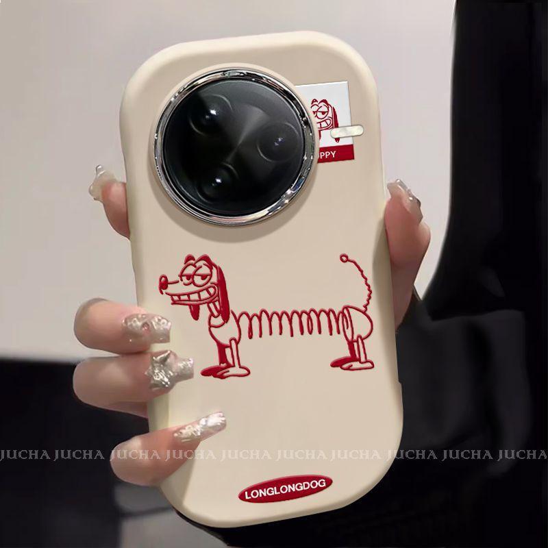 Full Coverage Shockproof Silicone Phone Case Redmi K80 Pro K70 K60 K50 Series Cartoon Dog Design Redmi K80 Pro