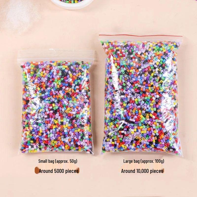 KYDD Fuse Beads Refill Pack - 250g, 2.6mm Beads, 221 Mixed Colors, MARD Color System, Sand Yellow Included