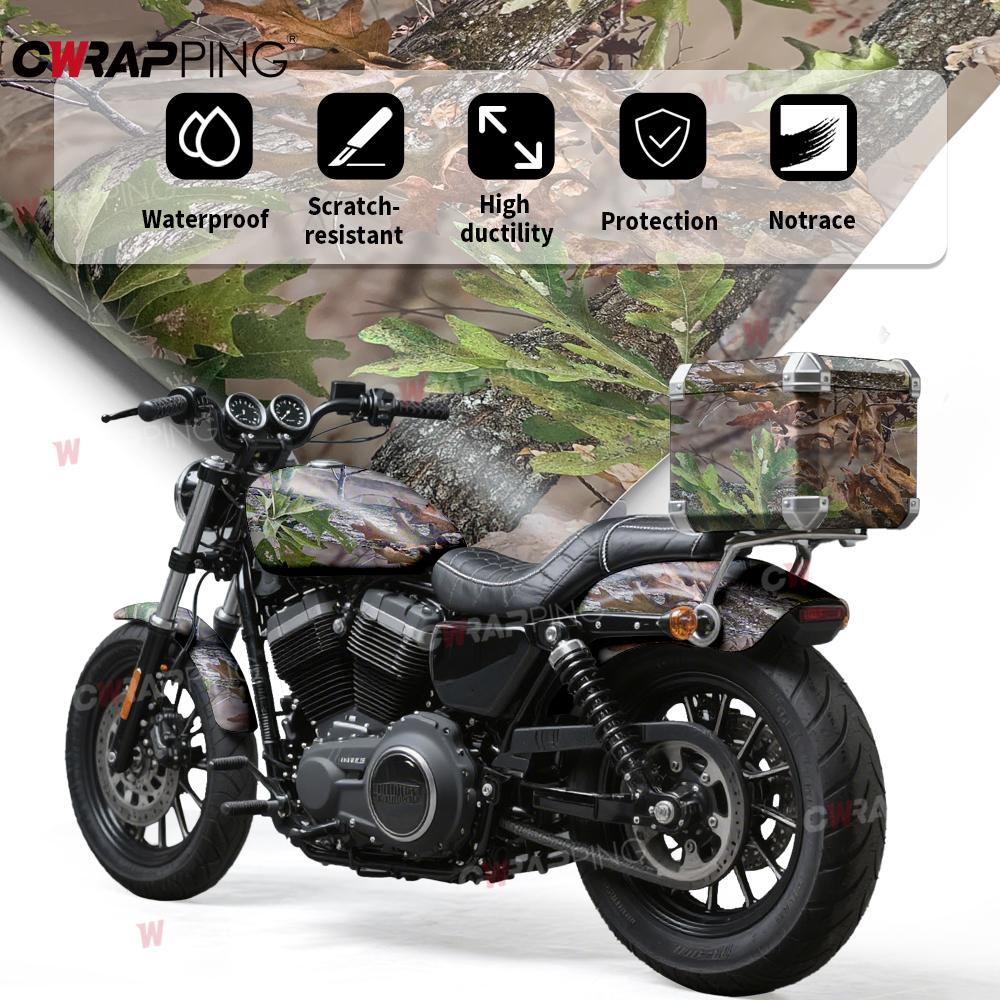 Motorcycle Sticker PVC Motorcycle Helmet Camouflage Texture Car Film Covering Motorcycles Automotive Vinyl for Car Accessories