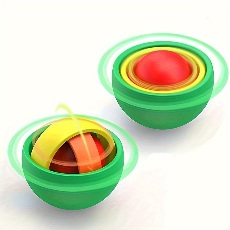 Colorful Sensory Gyroscope Finger Spinner, Anxiety Relief Fidget Toy, Stress Reducing Desk Spinning Top for Adults Kids