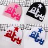 Knit Hat With Alphabet Pattern For Streetwear And Warmth In Autumn