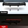 Universell Mini Solenergi LED Bakljus Bil Bakre Bagageutrymme Dekor Spoiler Vinge ABS