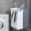 Hanging Net Bag Laundry Hamper Folding Household For Dirty Clothes Clothes Storage Basket Laundry Basket Wall Mounted