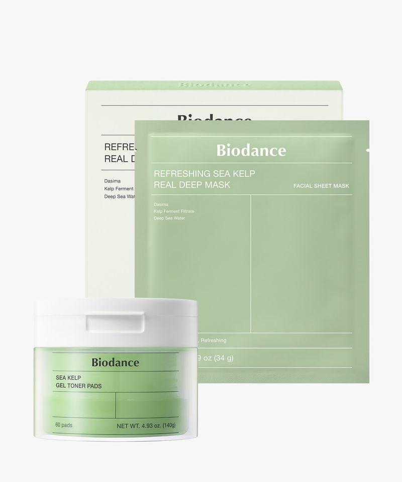 Sea Kelp Mask (4 sheets) + Sea Kelp Gel Toner Pads