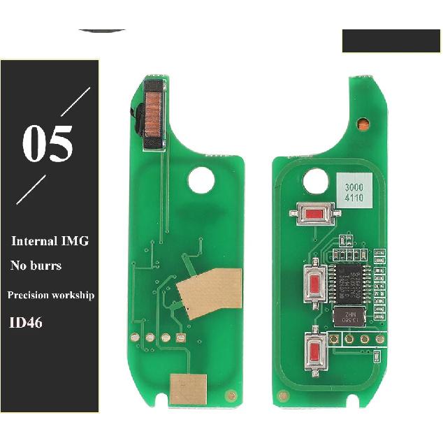 Jingyuqin 2/3 Buttons Delphi BSI /Marelli 434Mhz ID46 Car Remote Key For Abarth 500 595 500 124 695 5CC 71752289 6000628973