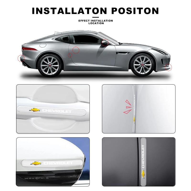 Invisible Door Handle Protection - Clear Anti-Scratch Film For Chevrolet Silverado Impala Malibu Equinox Cruze Camaro Spark Aveo