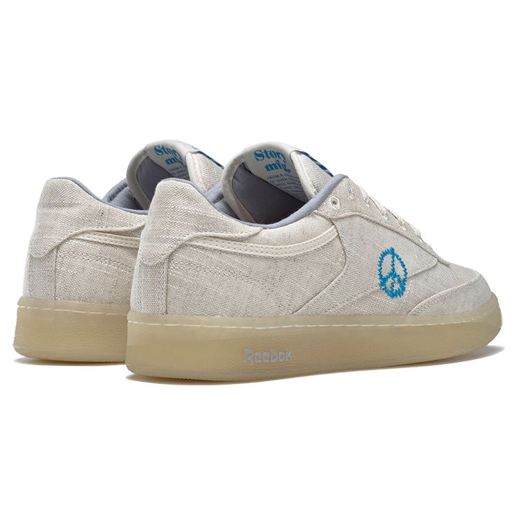 Story Mfg. X Reebok Club C 85 Non-Dyed Unisex Sneakers Cream Washed-Yellow GZ8543