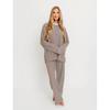 Womens Striped Loungewear Set Long Sleeve Casual Home Pajamas XS-XXXL