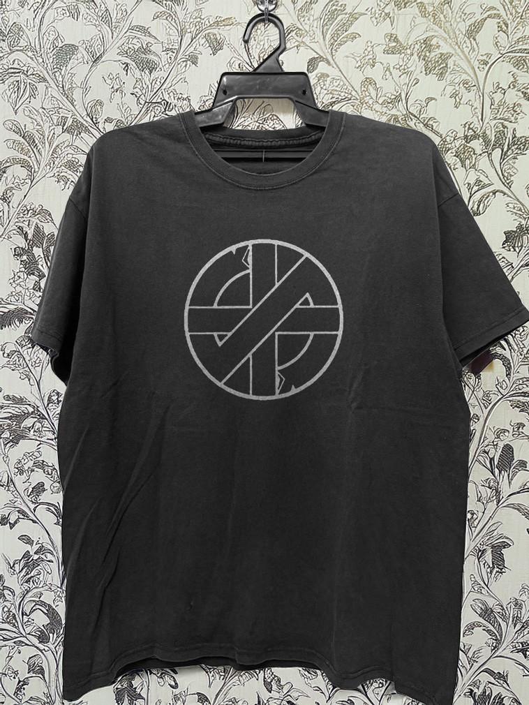 Crass Logo Short Sleeve Unisex Black Cotton T-Shirt
