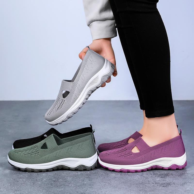 Schuhe Damen Freizeitschuhe weiche Sohle bequem keine müden Füße Mutterschuhe Slipper atmungsaktive Einzelschuhe