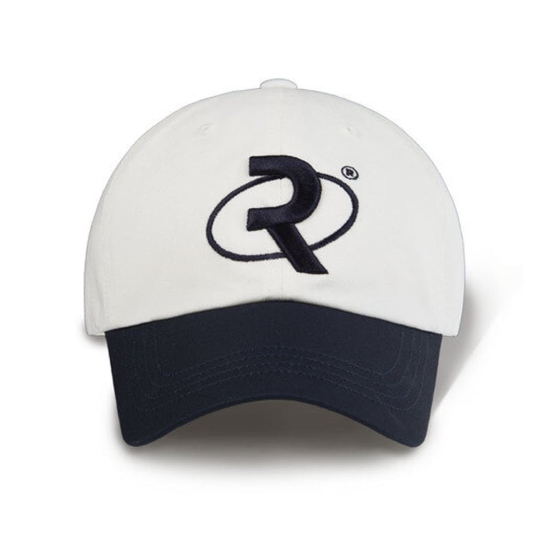 RIGOON STUDIO Planet R Two-Tone Ball Cap (White & Navy)