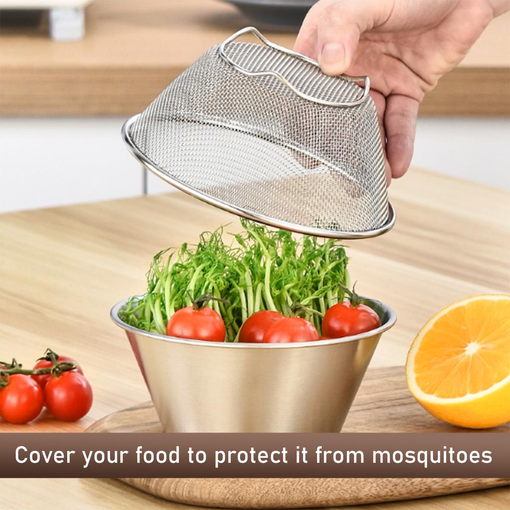 2 Pcs Mini Colander & Food Strainer, 304 Stainless Steel Small Mixing Colanders Bowl, 5.51 x 2.36 Inches