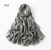 Elegant Two-End Tassel Scarf: Solid Color with Gold and Silver Threads