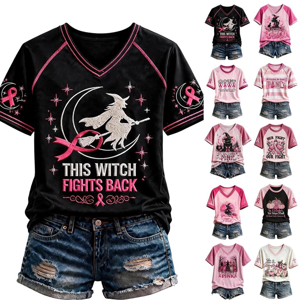 Women's Halloween Themed Raglan Short Sleeve T-Shirt