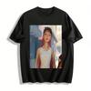 Anime Character Print Sleeveless Top Trendy Personalized Anime Style Casual Breathable Versatile Top Pure Cotton T-shirt