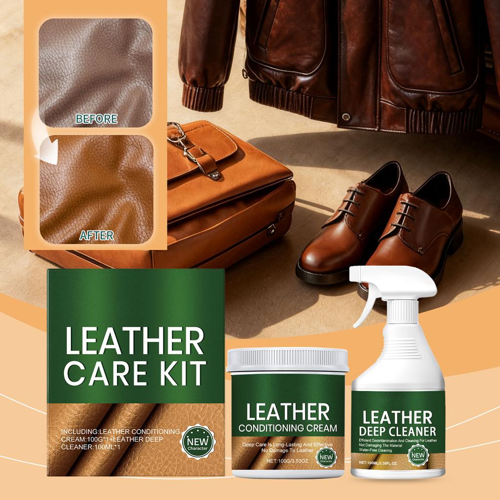Leather Care Kit Daily Furniture, Household Leather, Leather Clothing, And Handbag Cleaning And Maintenance Kit 100ml