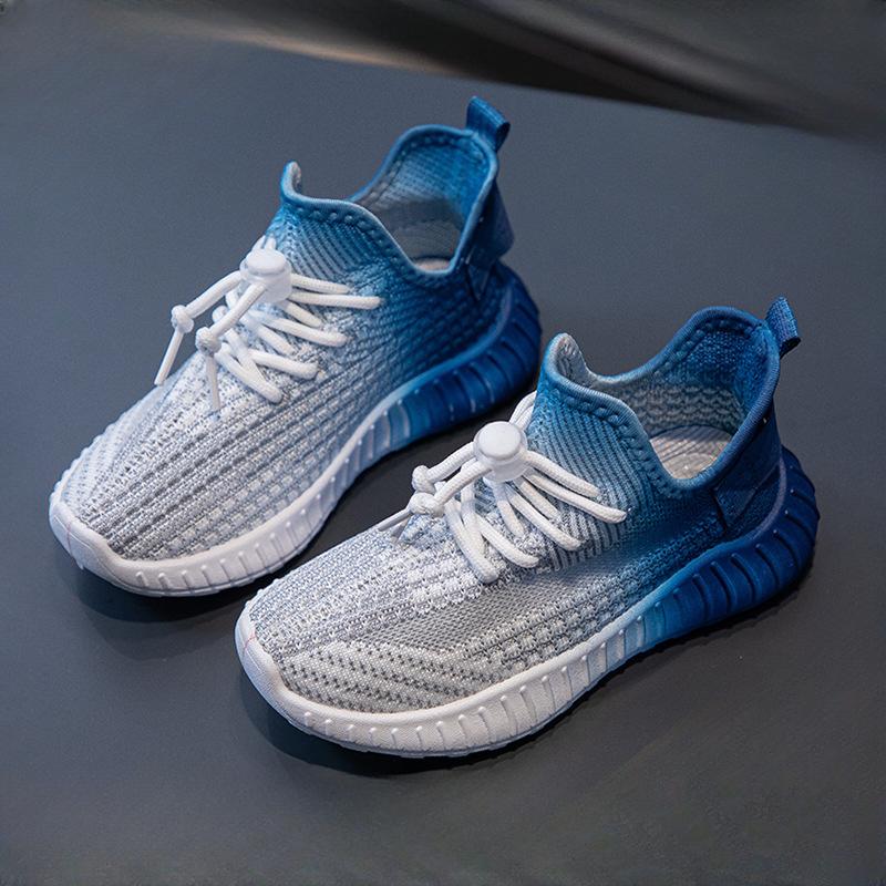 Pánské a dámské dětské boty, síťované prodyšné dětské tenisové boty, letní nové univerzální tenisky s měkkým dnem a pleteným lemem