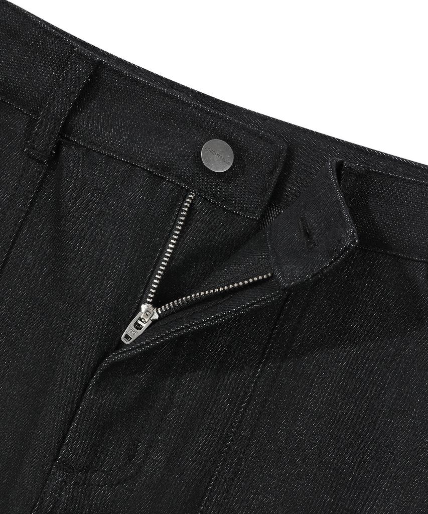 BEENTRILL Sunday Fatigue Denim Long Skirt (Black)