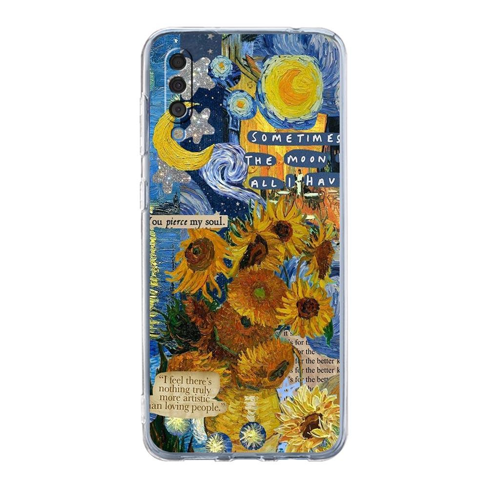 Starry sky van gogh art Phone Case For Samsung A14 5G A12 A22 A32 A34 A42 A52 A54 A50 A70 A30 A40 A20E A10S A20S A02S A04S Cover