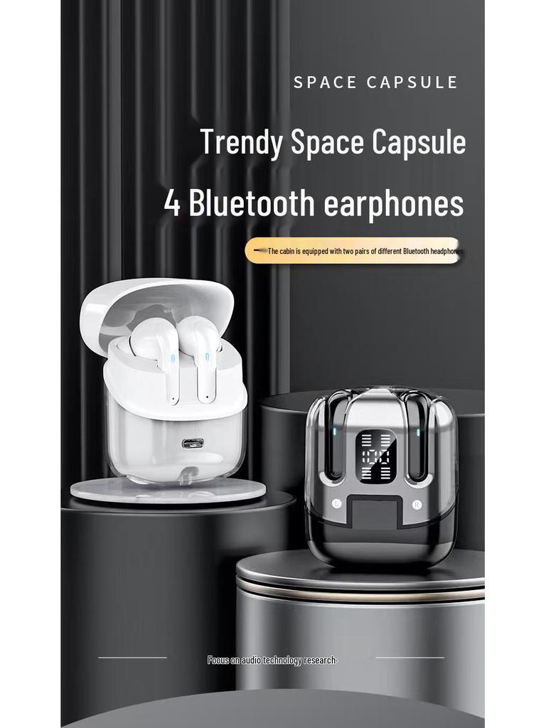 DX-16 Bluetooth Earphones: 4 HIFI Sound Sport Earpieces, Long Battery, Hall Switch Technology