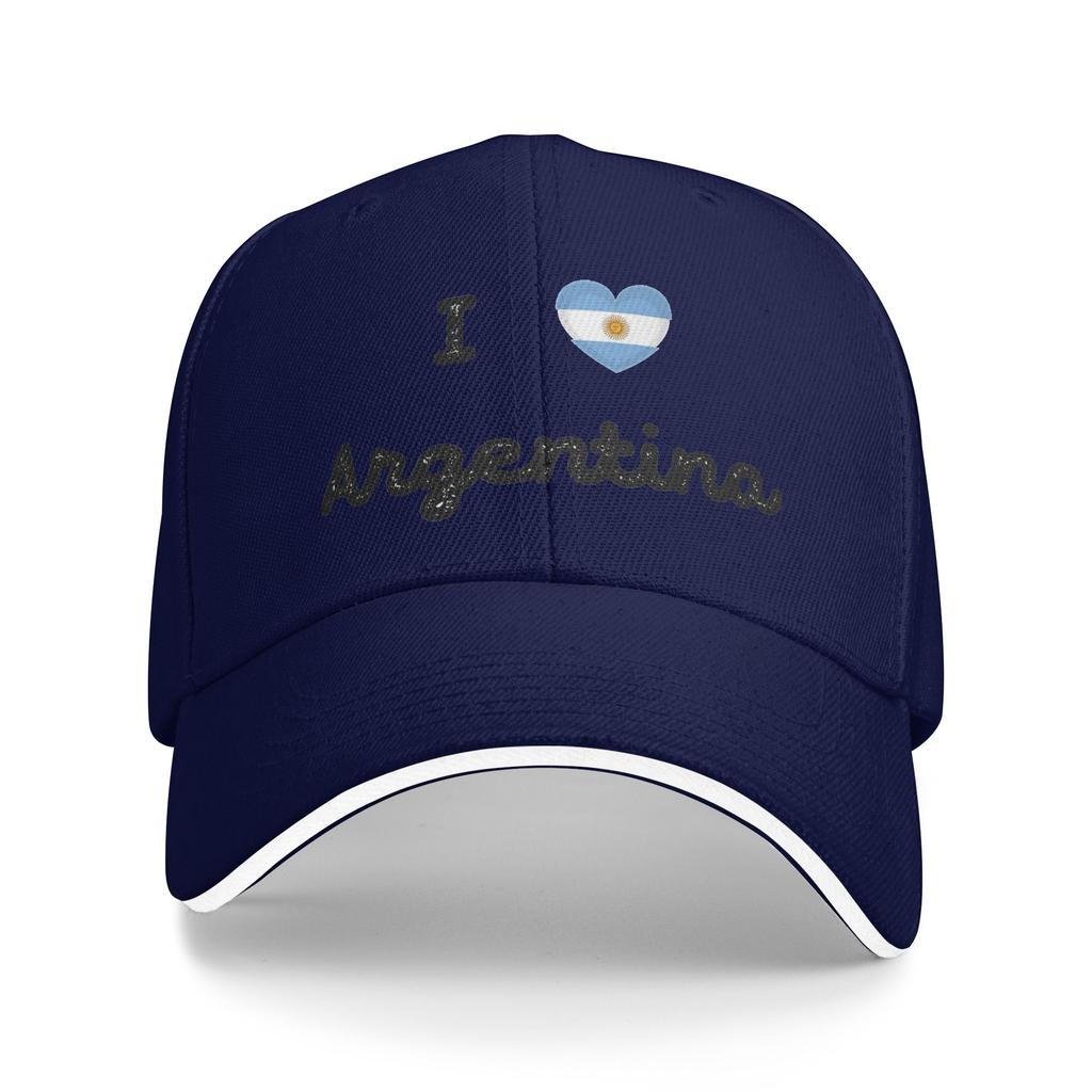 Baseball Cap I Love Argentina Flag Accessories Unisex Women Trucker Hat Caps Hat Fashion Formal Summer Gift Snapback Hat