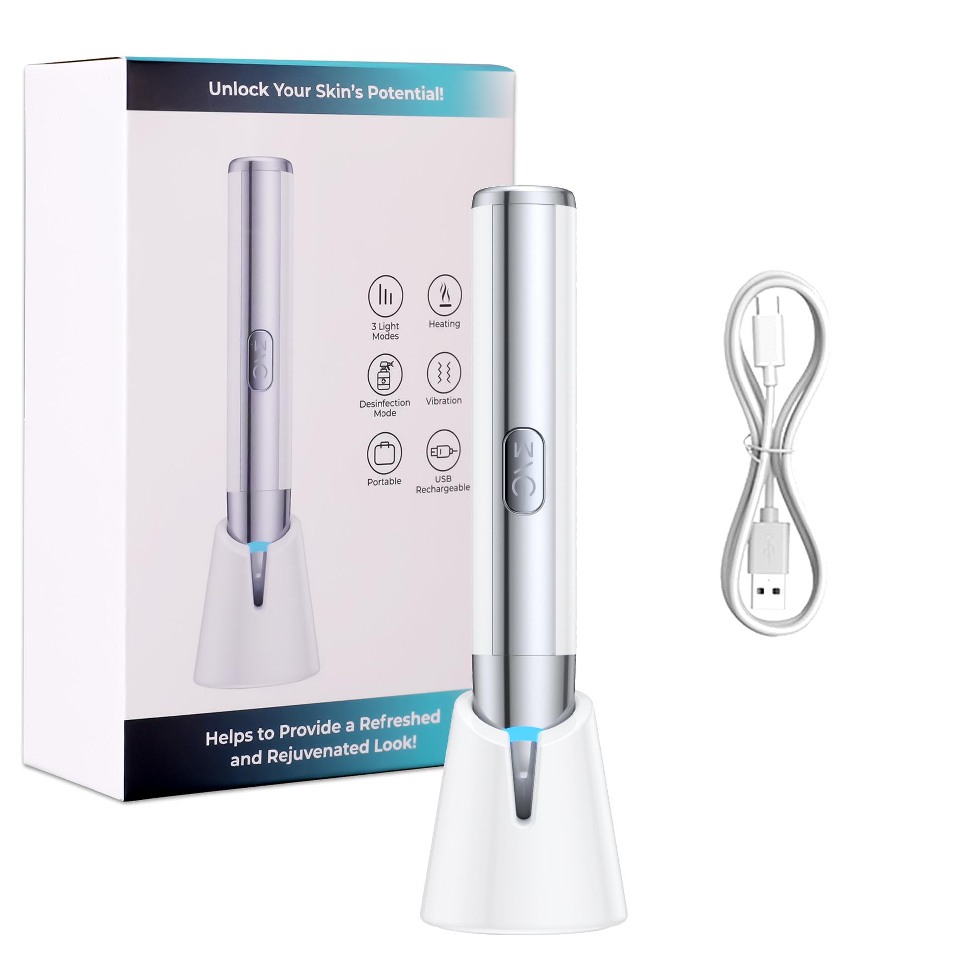 

Электрический массажер для глаз с тепловой компрессией для удаления темных кругов и отечности